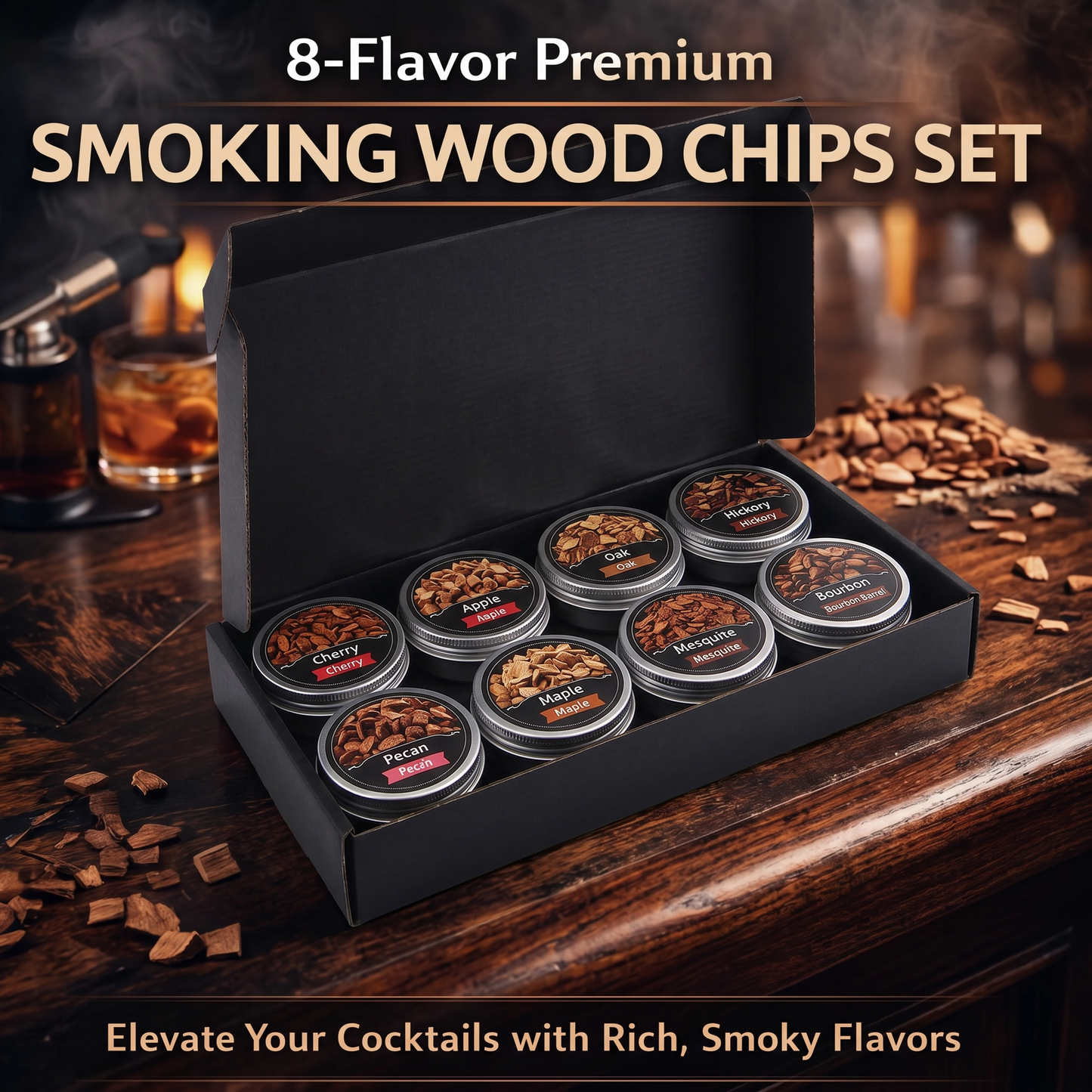 DrinkSmoked™ 8-Flavor Premium Wood Collection